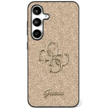 Samsung Galaxy S25+ Guess Fixed Glitter 4G Metal Logo Deksel - Guld