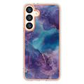 Samsung Galaxy S25+ Marble Pattern Electroplated IMD TPU-deksel