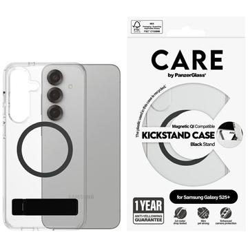 Samsung Galaxy S25+ PanzerGlass Care Kickstand-deksel - MagSafe-kompatibel - Klar / Svart