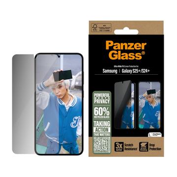Samsung Galaxy S25+ PanzerGlass Ultra-Wide Fit Privacy EasyAligner Skjermbeskytter