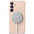 Samsung Galaxy S25+ Ringke Liquid Silicone MagSafe Deksel - Rosa Sand