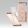 Samsung Galaxy S25+ Ringke Liquid Silicone MagSafe Deksel - Rosa Sand