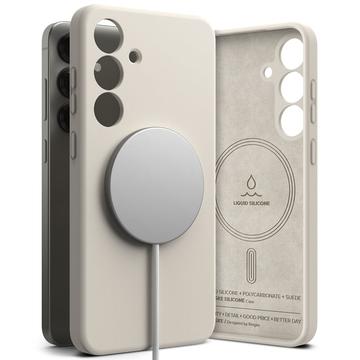 Samsung Galaxy S25+ Ringke Liquid Silicone MagSafe Deksel - Stein