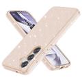 Samsung Galaxy S25+ Stylish Glitter Series Hybrid-deksel - Gull