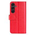 Samsung Galaxy S25+ Lommebok-deksel med Magnetisk Lukning - Rød