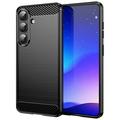 Samsung Galaxy S26/S26 Pro Børstet TPU-deksel - karbonfiber