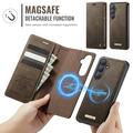 Samsung Galaxy S26 Caseme C49 2-i-1 avtakbar lommebokveske - MagSafe-kompatibel, RFID - Kaffe