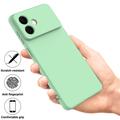Samsung Galaxy S26 Edge Flytende silikon-deksel med håndstropp - grønn