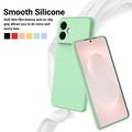 Samsung Galaxy S26 Edge Flytende silikon-deksel med håndstropp - grønn