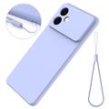 Samsung Galaxy S26 Edge Flytende silikon-deksel med håndstropp - Lilla