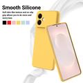 Samsung Galaxy S26 Edge Flytende silikon-deksel med håndstropp - gul