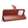 OnePlus 15 Lommebokveske med Stativ - Brun