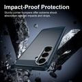 Samsung Galaxy S26 FE Børstet TPU-deksel - karbonfiber - blå