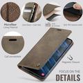 Samsung Galaxy S26 FE Caseme 033 Lommebok-etui med kalvestruktur og RFID-blokkering - Kaffe