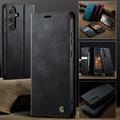 Samsung Galaxy S26 FE Caseme 033 Lommebok-etui med kalvestruktur og RFID-blokkering - Svart