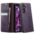 Samsung Galaxy S26 FE Caseme 033 Lommebok-etui med kalvestruktur og RFID-blokkering - Lilla