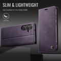Samsung Galaxy S26 FE Caseme 033 Lommebok-etui med kalvestruktur og RFID-blokkering - Lilla