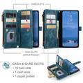 Samsung Galaxy S26 FE Caseme C30 Multifunksjonell Lommebok-deksel - Blå