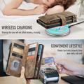 Samsung Galaxy S26 FE Caseme C30 Multifunksjonell Lommebok-deksel - Brun