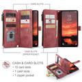 Samsung Galaxy S26 FE Caseme C30 Multifunksjonell Lommebok-deksel - Rød