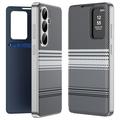 Samsung Galaxy S26 FE Smart View-flipetui med rutemønster og kortlomme - svart