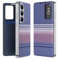 Samsung Galaxy S26 FE Smart View-flipetui med rutemønster og kortlomme - Lilla