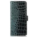 Samsung Galaxy S26 FE Crocodile Series Lommebok-deksel i Lær med RFID - Grønn