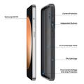 Samsung Galaxy S26 FE Dux Ducis Yind Hybrid-deksel - MagSafe-kompatibel - Svart