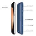 Samsung Galaxy S26 FE Dux Ducis Yind Hybrid-deksel - MagSafe-kompatibel - Mørkeblå