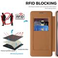 Samsung Galaxy S26 FE Flip-deksel med kortspor - MagSafe-kompatibel - Brun