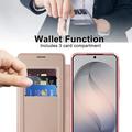 Samsung Galaxy S26 FE Flip-deksel med kortspor - MagSafe-kompatibel - Rosa