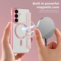 Samsung Galaxy S26 FE Flip-deksel med kortspor - MagSafe-kompatibel - Rosa