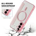 Samsung Galaxy S26 FE Flip-deksel med kortspor - MagSafe-kompatibel - Rosa