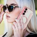 Samsung Galaxy S26 FE Flip-deksel med kortspor - MagSafe-kompatibel - Rosa