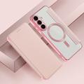 Samsung Galaxy S26 FE Flip-deksel med kortspor - MagSafe-kompatibel - Rosa