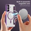 Samsung Galaxy S26 FE Flip-deksel med kortspor - MagSafe-kompatibelt - Lilla