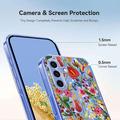 Samsung Galaxy S26 FE TPU-deksel med blomstermønster - Liljer
