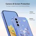 Samsung Galaxy S26 FE TPU-deksel med blomstermønster - Lilla