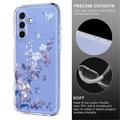 Samsung Galaxy S26 FE TPU-deksel med blomstermønster - Lilla
