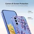 Samsung Galaxy S26 FE TPU-deksel med blomstermønster - Blåregn