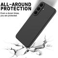 Samsung Galaxy S26 FE Flytende silikon-deksel med håndstropp - Svart