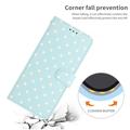 Samsung Galaxy S26 FE lommebokveske med prikkmønster - blå