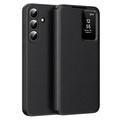 Samsung Galaxy S26 FE Smart Clear View Flip-etui med kortspor - Svart