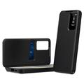 Samsung Galaxy S26 FE Smart Clear View Flip-etui med kortspor - Svart