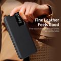 Samsung Galaxy S26 FE Smart Clear View Flip-etui med kortspor - Svart