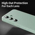 Samsung Galaxy S26 FE Smart Clear View Flip-etui med kortspor - lysegrønn