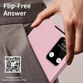 Samsung Galaxy S26 FE Smart Clear View Flip-etui med kortspor - Rosa