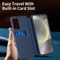 Samsung Galaxy S26 FE Smart Clear View Flip-etui med kortspor - Safir