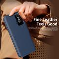 Samsung Galaxy S26 FE Smart Clear View Flip-etui med kortspor - Safir