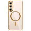 Samsung Galaxy S26 FE Tech-Protect MagFlex-deksel - MagSafe-kompatibelt - Klar / Gull